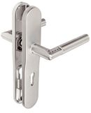 TESA elektronisch deurbeslag Code Handle met numeriek toetsenbord voor binnendeuren, langschild met sleutelgat 72 mm, links, mat chroom