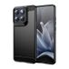 Motorola Coque Motorola Edge 70 en TPU Brossé - Fibre de Carbone - Noire