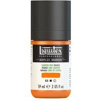 Liquitex 2059892 Professional Acrylic Gouache, acrylverf met gouache-eigenschappen, lichtecht, watervast - 59ml Fles, Cadmium-Free Orange