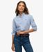 Superdry Dameshemd met lange mouwen Oxford Bd Blauw