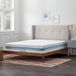 Surmatelas 80x190 cm, 10 cm d'épaisseur, mousse de gel, lavable, blanc