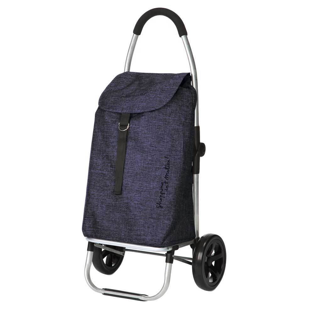 Playmarket Go Two Compact Boodschappentrolley jeans Trolley Blauw