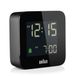 Braun BC08 Digital Alarm Clock - Black - Square - 12/24H - Snooze - LCD