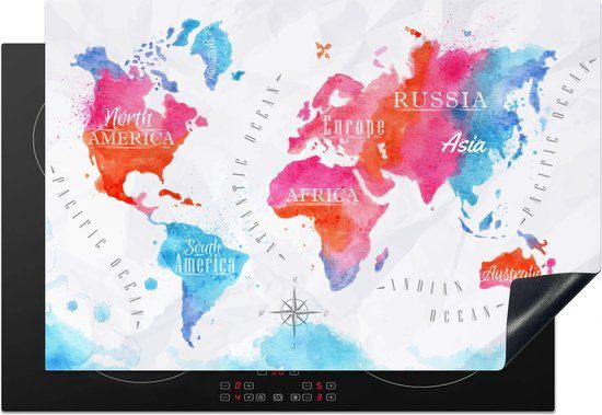 KitchenYeah® Inductie beschermer 77x51 cm - Multicolor - Inductiebeschermer