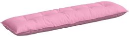 vidaXL Rugkussen Roze 180 x 19 x 50 cm Stof