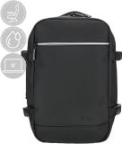 Enrico Benetti Underseater rugzak - Waterproof Cabin Rugzak - Onder de stoel bagage – Ryanair Reistas – 15 inch laptop handbagage – Cabin rugzak 25x20x40cm – 20L - 56010 – Zwart
