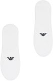 Emporio Armani Invisible Sneakersokken Katoen Wit EU 44-47 Mannen