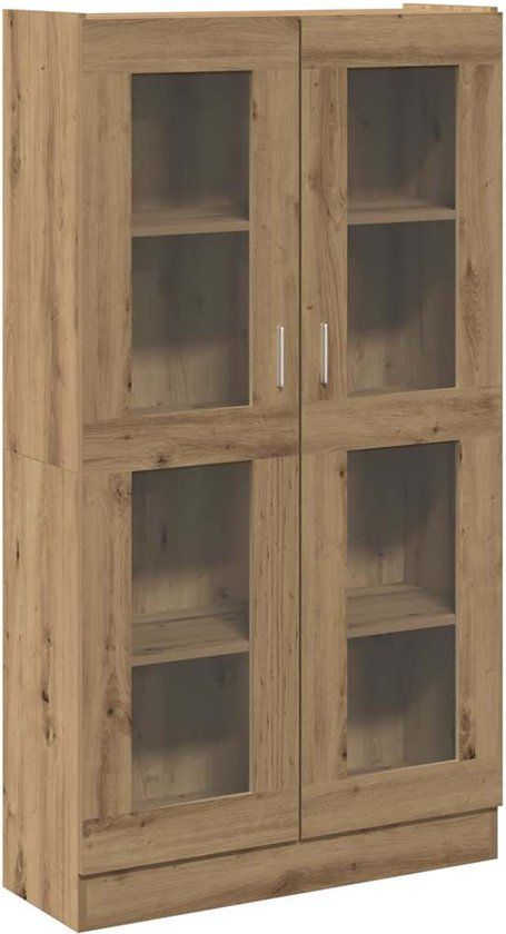 vidaXL Hoge kast - 82,5x30,5x150 cm - Artisanaal eiken Hoge Kast - Hoge Borden - Dressoir - Kast