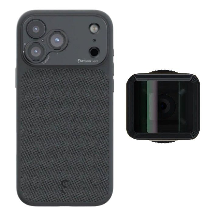 ShiftCam Camera Case S.Mount - iPhone 17 Pro (Dark Grey) + LensUltra 1,55x Anamorphic