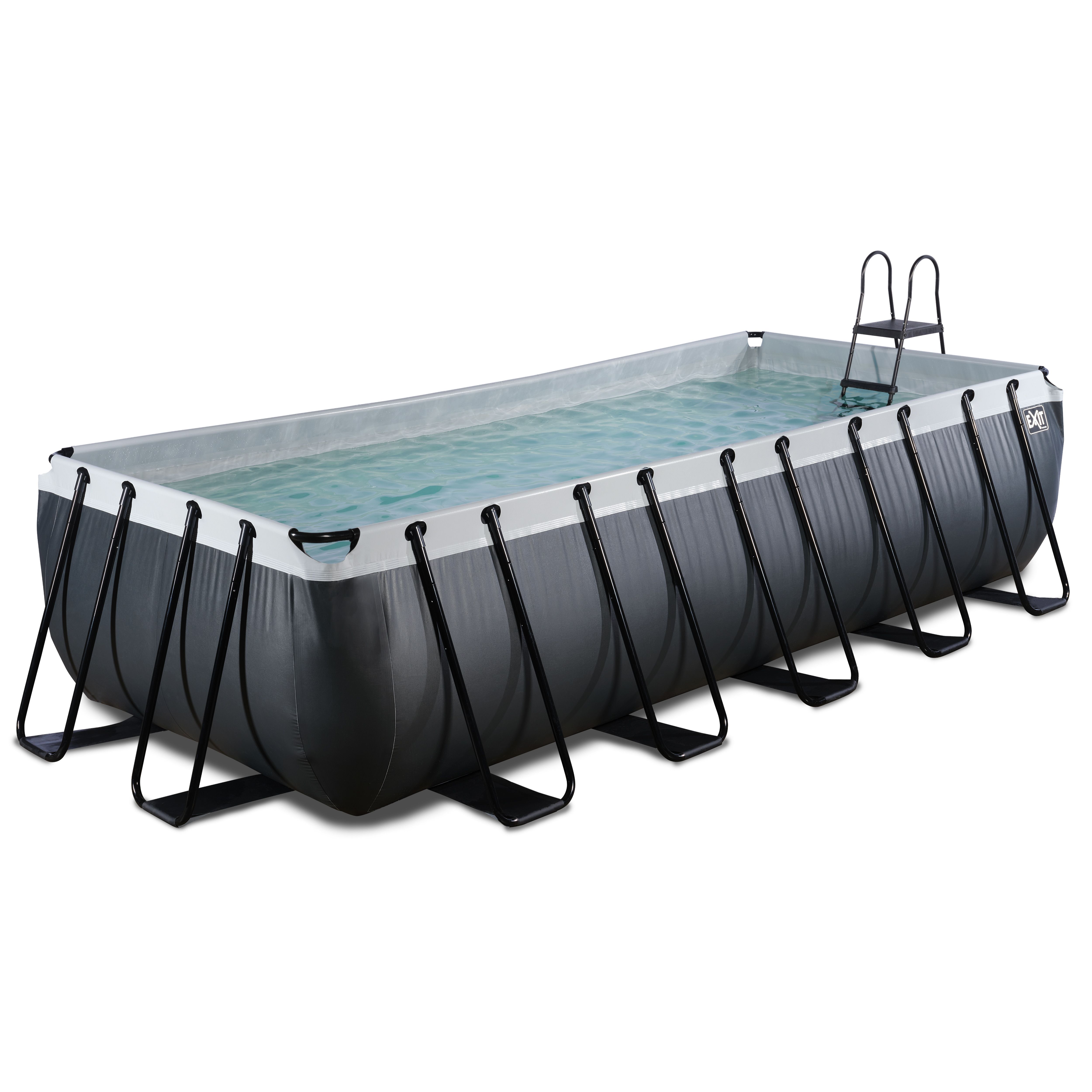 EXIT Black Leather zwembad 540x250x122cm - Zwart