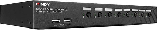 Lindy 8 Port DisplayPort 1.2 USB 2.0 KVM Switch