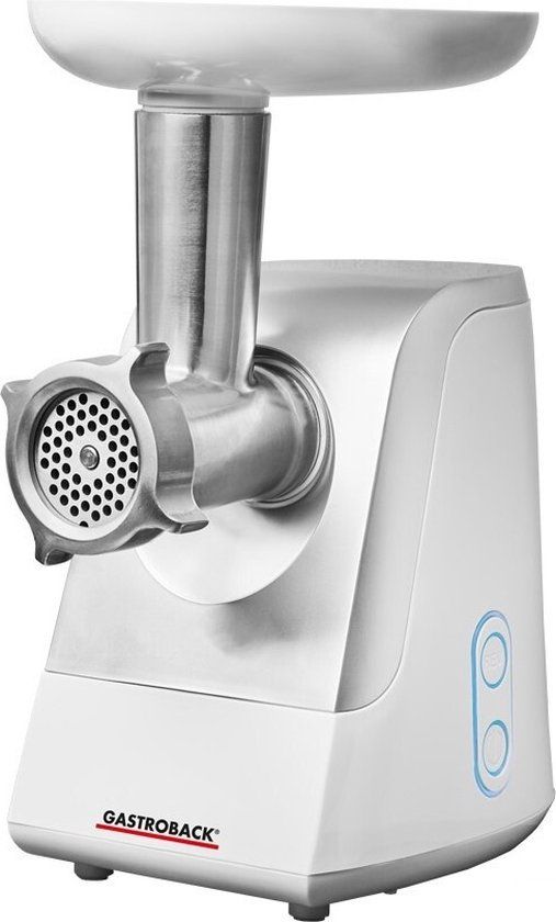 Gastroback Design Plus vleesmolen 350 W Zilver, Wit