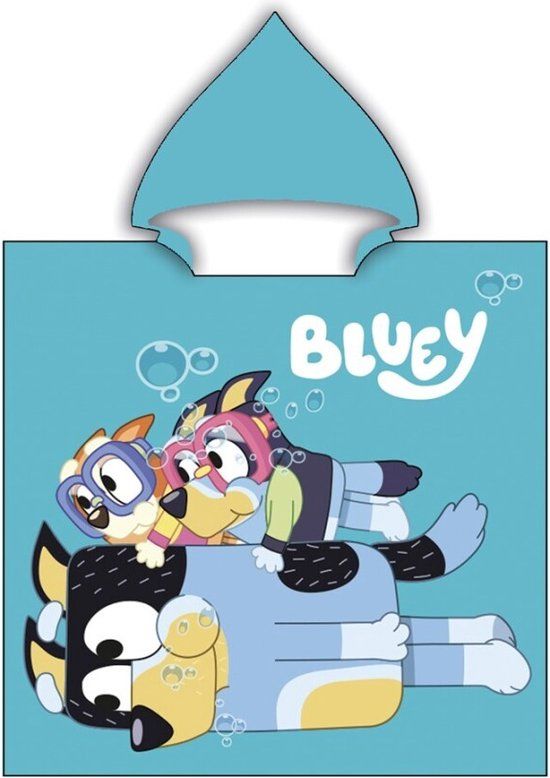 Bluey Poncho, 55x110cm - Multi kleuren