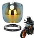 Casque moto visière pour visibilité et protection