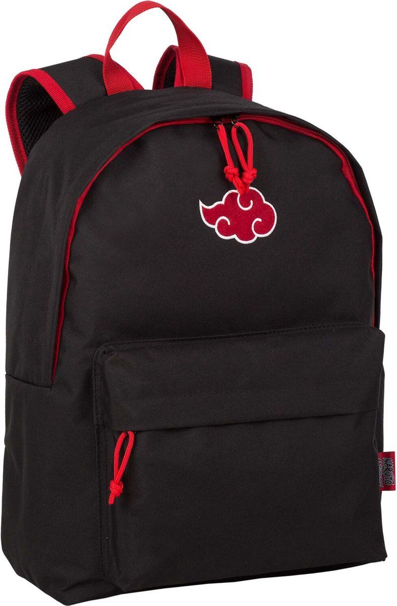 Naruto Akatsuki Cloud Rugtas - Laptop Tas - Zwart/Rood