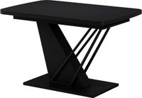 Vicco Eettafel Fenaro, Zwart, 120-160 x 80 cm uitschuifbaar