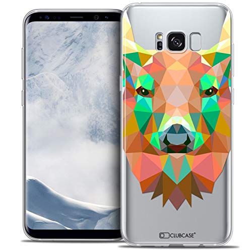 Caseink Beschermhoes voor Samsung Galaxy S8 (G950) - Crystal Gel HD Polygon Serie dieren