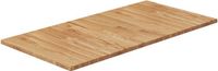vidaXL - Wastafelblad - 80x40x1,5cm - Eikenhout - Lichtbruin