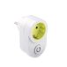 FAMATEL Chargeur/prise avec interrupteur, interrupteur marche/arrêt, gain de place, nécessité pour les voyageurs, protection enfant, blanc et jaune