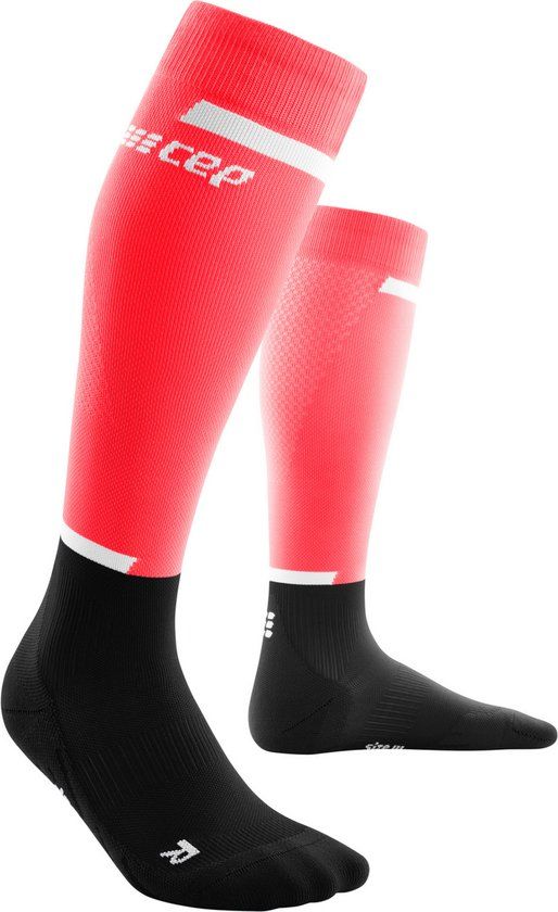 CEP Compressiekousen The Run - Roze/Zwart - Maat (kuitomtrek): Dames IV: Kuitomtrek 39 - 44 cm