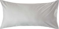 Homescapes Kussensloop 50x90 cm – Zilvergrijs – 100% Egyptisch Perkal Katoen – 200 TC