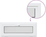 vidaXL - Kantel - kelderraam - RISOR - 120 - x - 45 - cm - PVC - en - helder - vlakglas