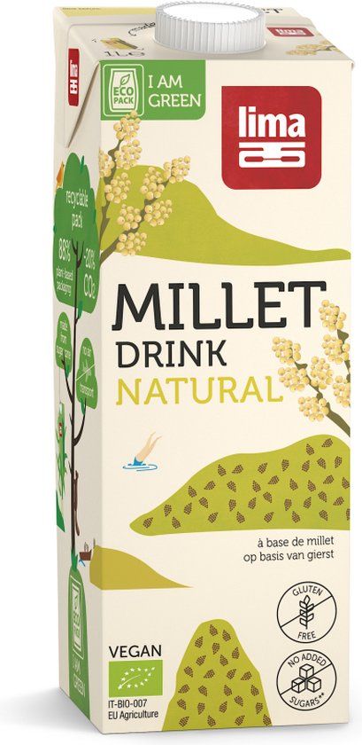 Lima Millet Gierstdrink Natural Biologisch