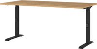 Germania Bureau Cornel - 160x80x91cm - Eikendecor/Zwart