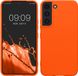 kwmobile telefoonhoesje geschikt voor Samsung Galaxy S22 - Hoesje voor smartphone - Back cover in neon oranje