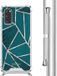 iMoshion Hoesje Samsung Galaxy S20 - Back Cover - Petrol Green Graphic - Met Koord