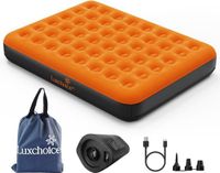 Merkloos Zelfopblazend Luchtmatras met Draagbare Pomp voor 2 Personen - Comfortabel en Compact