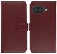 Selencia Echt Leren Bookcase voor Google Pixel 10a - Burgundy