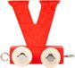 Small Foot Houten Lettertrein Rood - V