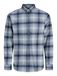 JACK & JONES Overhemd 'JPRBluharvey' ecru / navy / lichtblauw / bruin