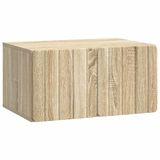 vidaXL Wandmontage TV-kast 59,5 x 41 x 30 cm Sonoma Eiken Bewerkt hout