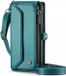 CaseMe C36 Hoesje Geschikt voor Samsung Galaxy S24 | Wallet Zipper Book Case met Pasjeshouder | Portemonnee Beschermhoes | met Schouder Strap | Blauw
