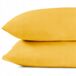 DecoKing 2x Jersey Katoenen Kussensloop 80x80cm Geel