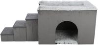 Trixie Hondenmand Huis Harvey Met Trap - Grijs/Wit - 154x60x60 cm