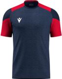 Macron Glory Golem Shirt Korte Mouw Heren - Marine / Rood | Maat: S