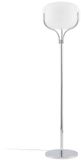 Lucande Lampada da terra Christo 3 luci Vetro, metallo Bianco, cromo H: 160 cm E27