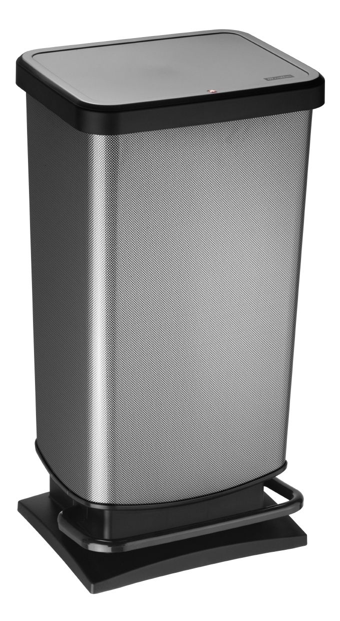 Rotho Paso pedaalemmer - prullenbak 40L - BPA vrij - donker zilvermetallic