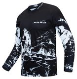 Merkloos Mountainbike shirt voor kinderen - lange mouwen - fietskleding voor jongeren, 4-14 jaar