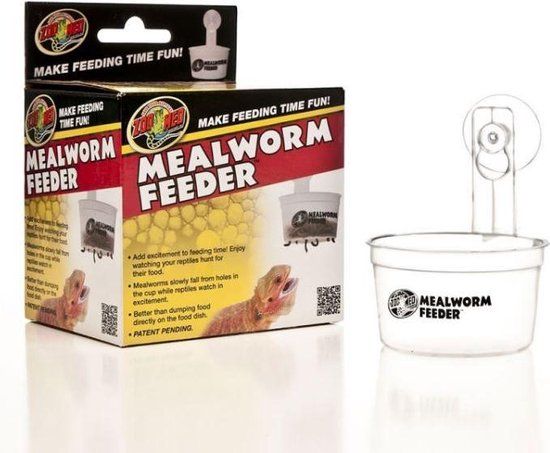 Zoomed - Mealworm feeder - Round - Plastic - For Reptiles