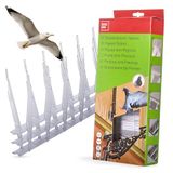 SWISSINNO Duivenpinnen 100 cm – transparante vogelwering spikes van polycarbonaat