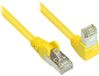 S/CONN S/FTP CAT6 Gigabit câble réseau coudé/droit / jaune - 0,25 mètre