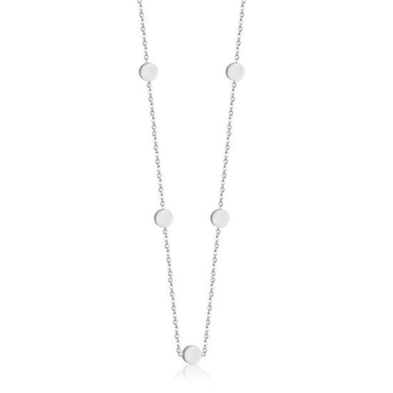 Cilla Jewels dames ketting Edelstaal Zilverkleurig Muntjes