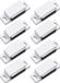 AMIG magneetsnapper/deurmagneetset - 4x - wit
