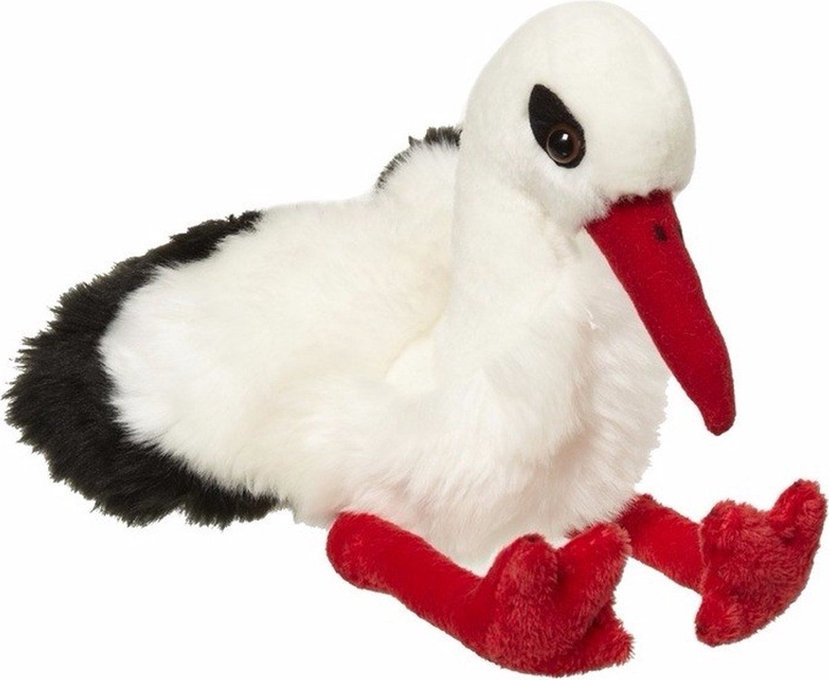 Nature Planet Ooievaar knuffel 30 cm - Pluche - Multi