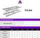 Altura FA34-100B Truss carré 1 mètre - Noir