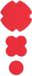 Prym Rub-on Patch STRETCH rood 3st